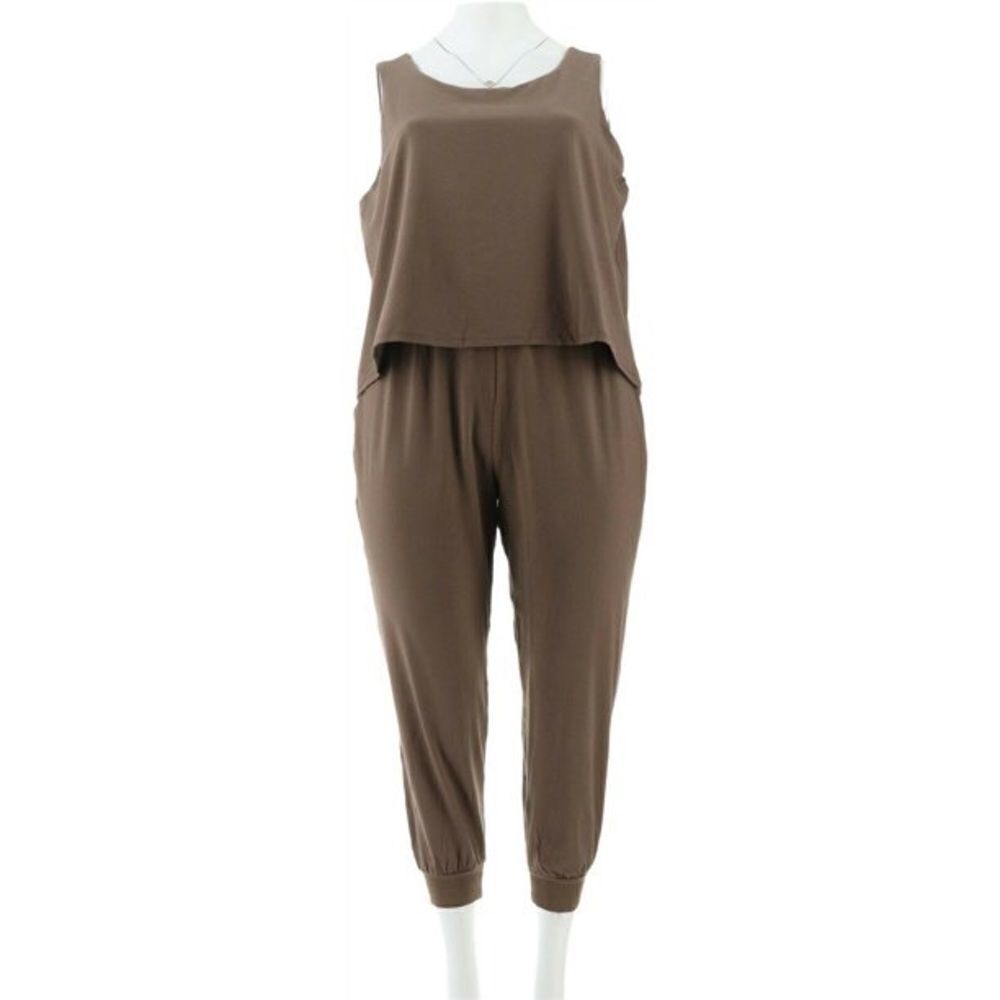 Lisa Rinna Collection Banded Bottom Knit Jumpsuit - Picture 3 of 5